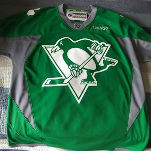 Pittsburgh Penguins St. Paddy’s Day warmup jersey